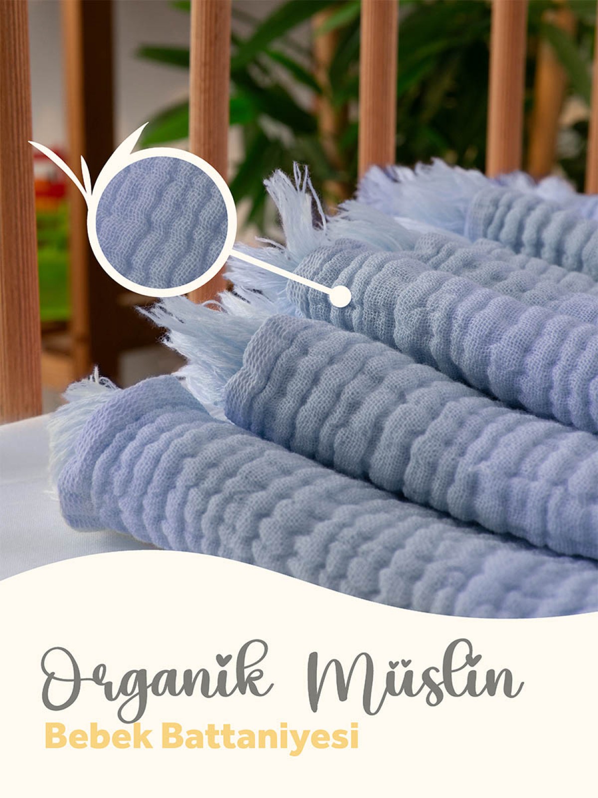 Premium Daisy %100 Pamuk 4 Katlı Müslin Bebek Örtü Premium Daisy %100 Pamuk 4 Katlı Müslin Bebek Örtü