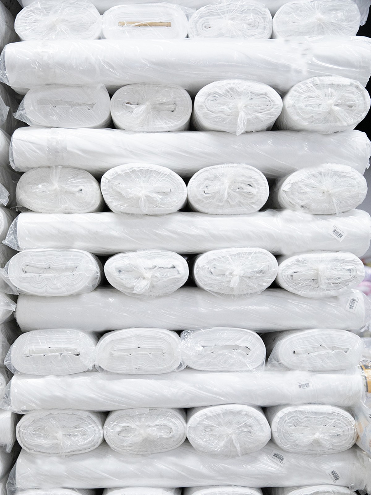 %100 Pamuk 46 Tel Amerikan Bezi Ham Bez Punch Kumaş - Beyaz 1500x240 cm