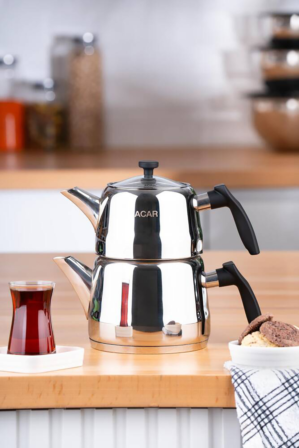 Acar Alegra Orta Boy Çaydanlık Takımı XRD-22-0340