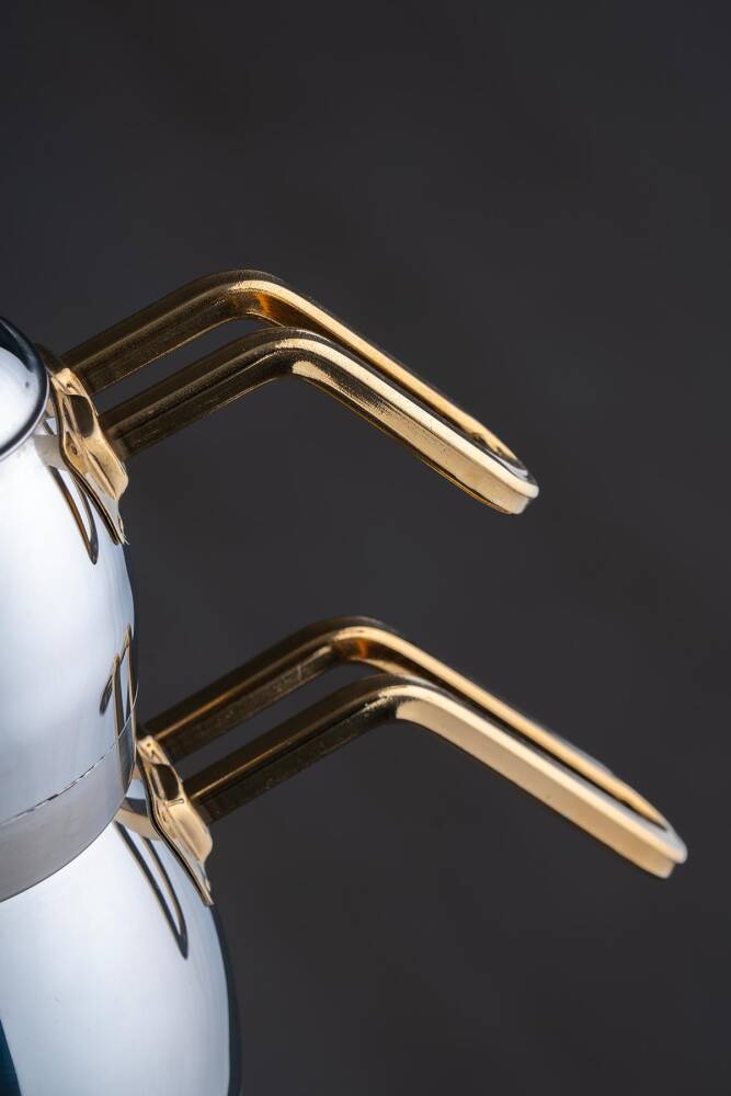 Acar Alexi Çelik Çaydanlık Takımı - Gold XRD-21-0459