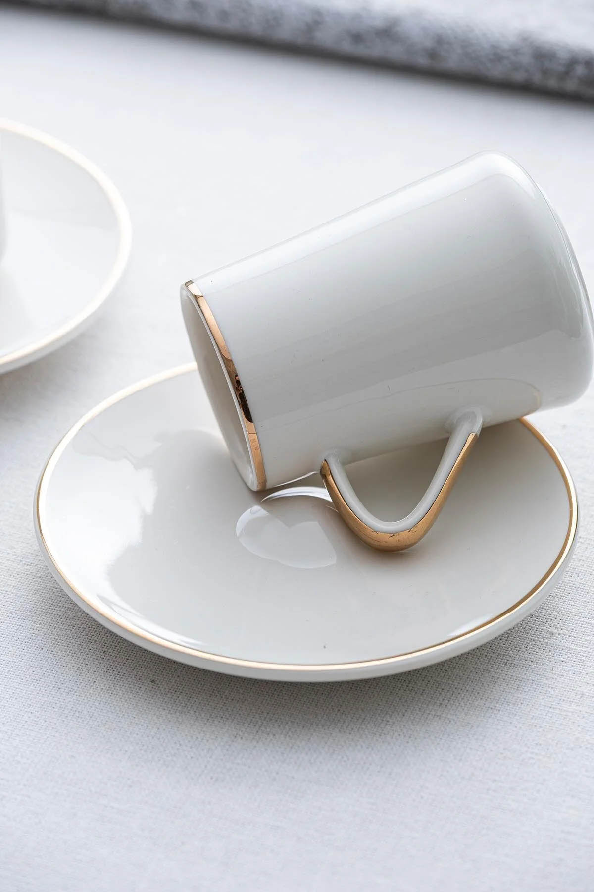 Acar Aria Gold Porselen 2 li Kahve Fincanı  PORJ-05210