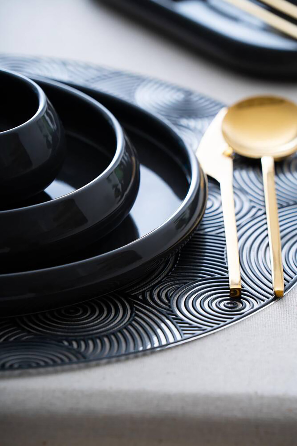 Acar Bianco Perla 6 Kişilik 27 Parça Yemek Takımı - Siyah SCT-06474