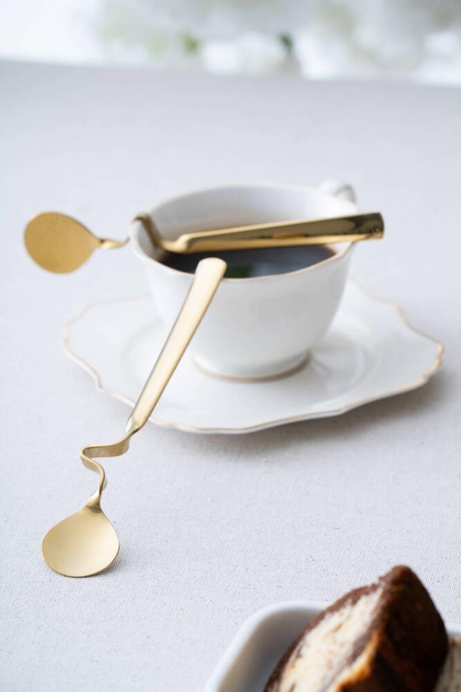 Acar Karat Moon 2 Adet Kavisli Çelik Kaşık - 16 cm YT-07694