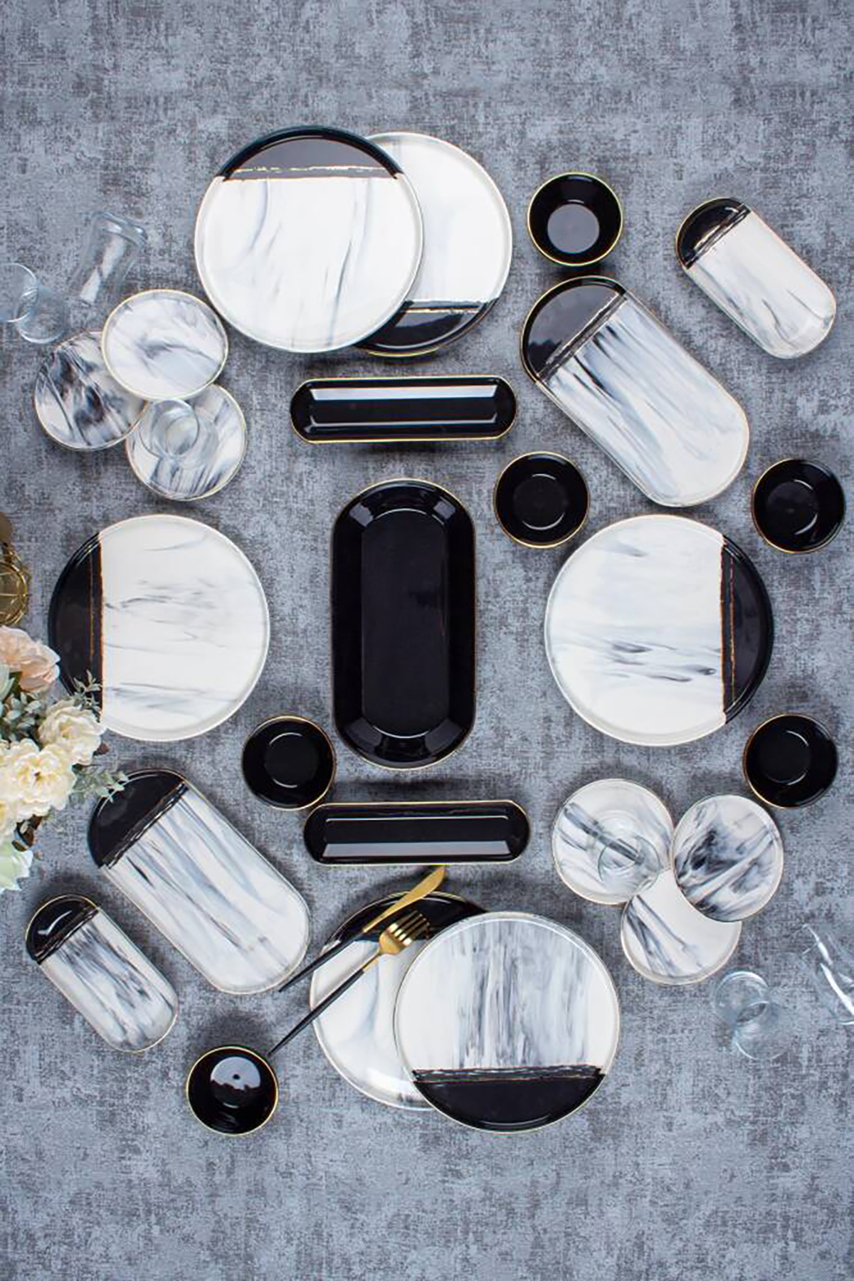 Acar Majestic 6 Kişilik 31 Parça Kahvaltı Takımı XSH-012211