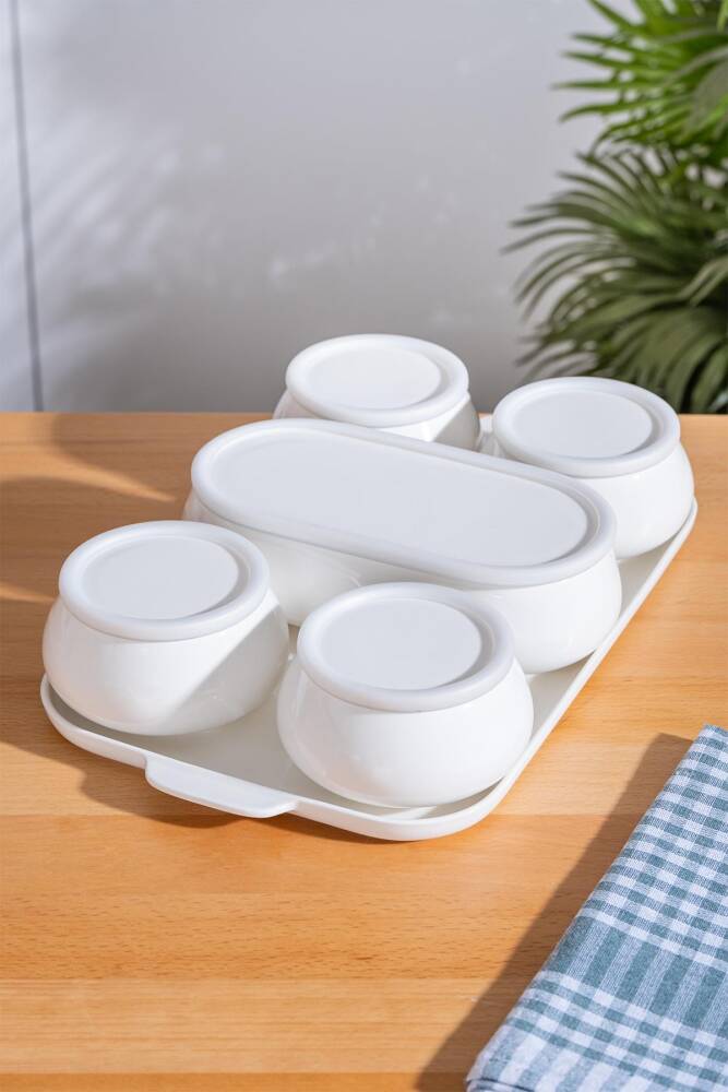 Acar Nora 6 Parça Porselen Kapaklı Kahvaltılık SCT-06164