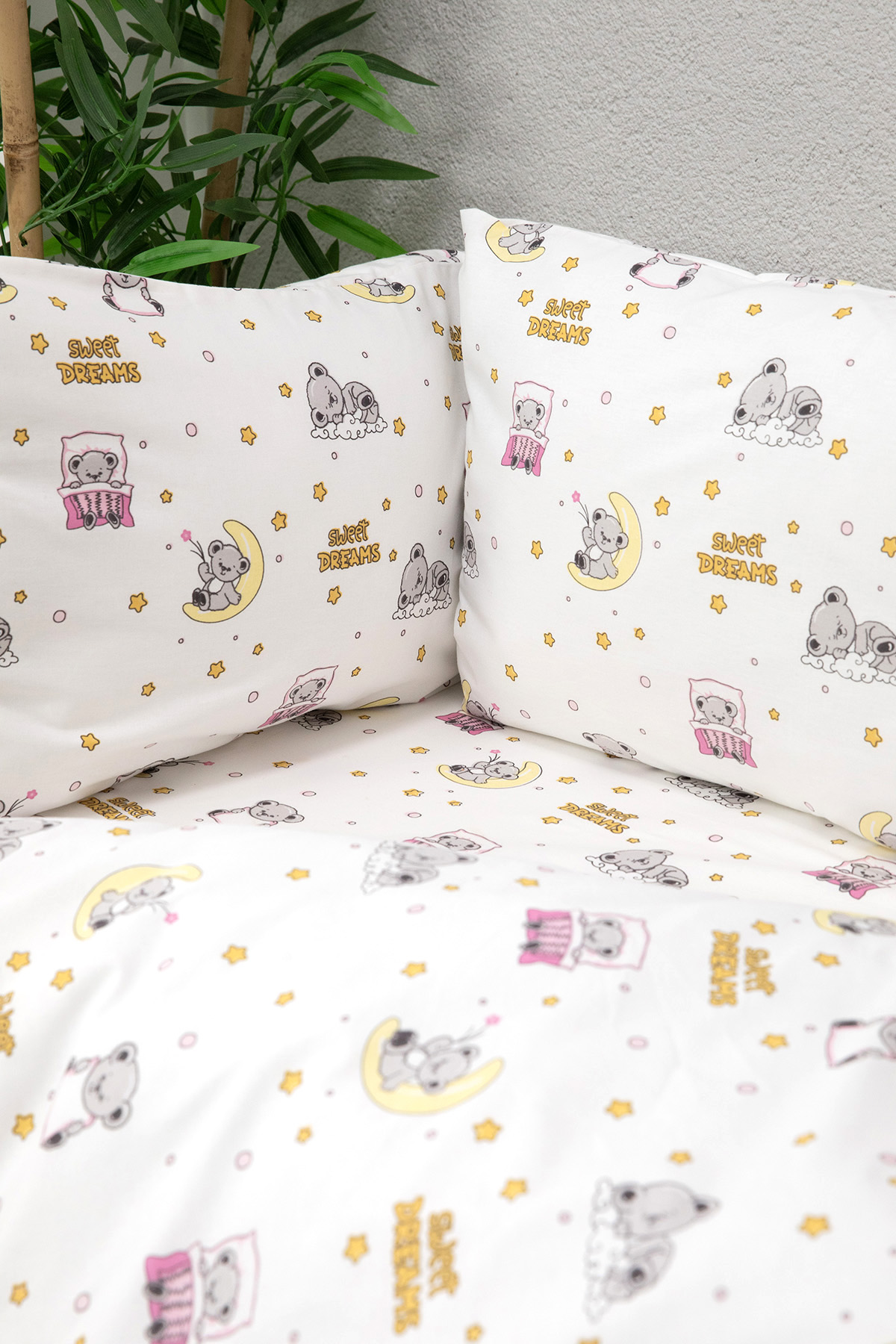 Baby %100 Pamuk Dream Sweet Bebek Nevresim Takımı - Pembe