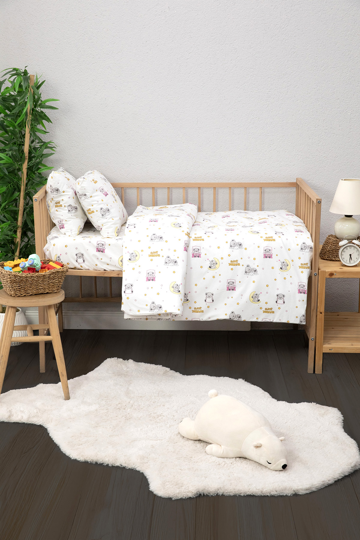 Baby %100 Pamuk Dream Sweet Bebek Nevresim Takımı - Pembe