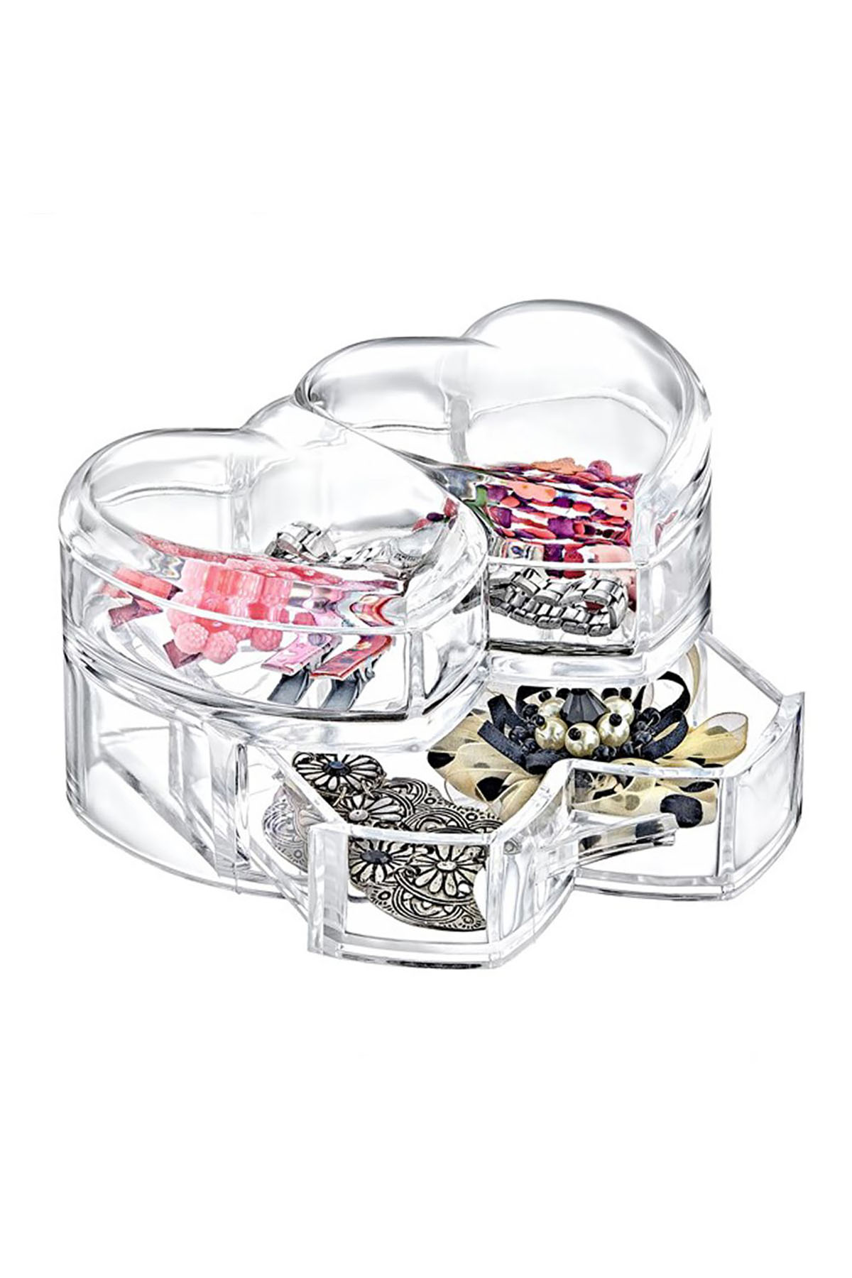 Boxup FT-009 6839 Kalp Kapaklı Mücevher Kutusu