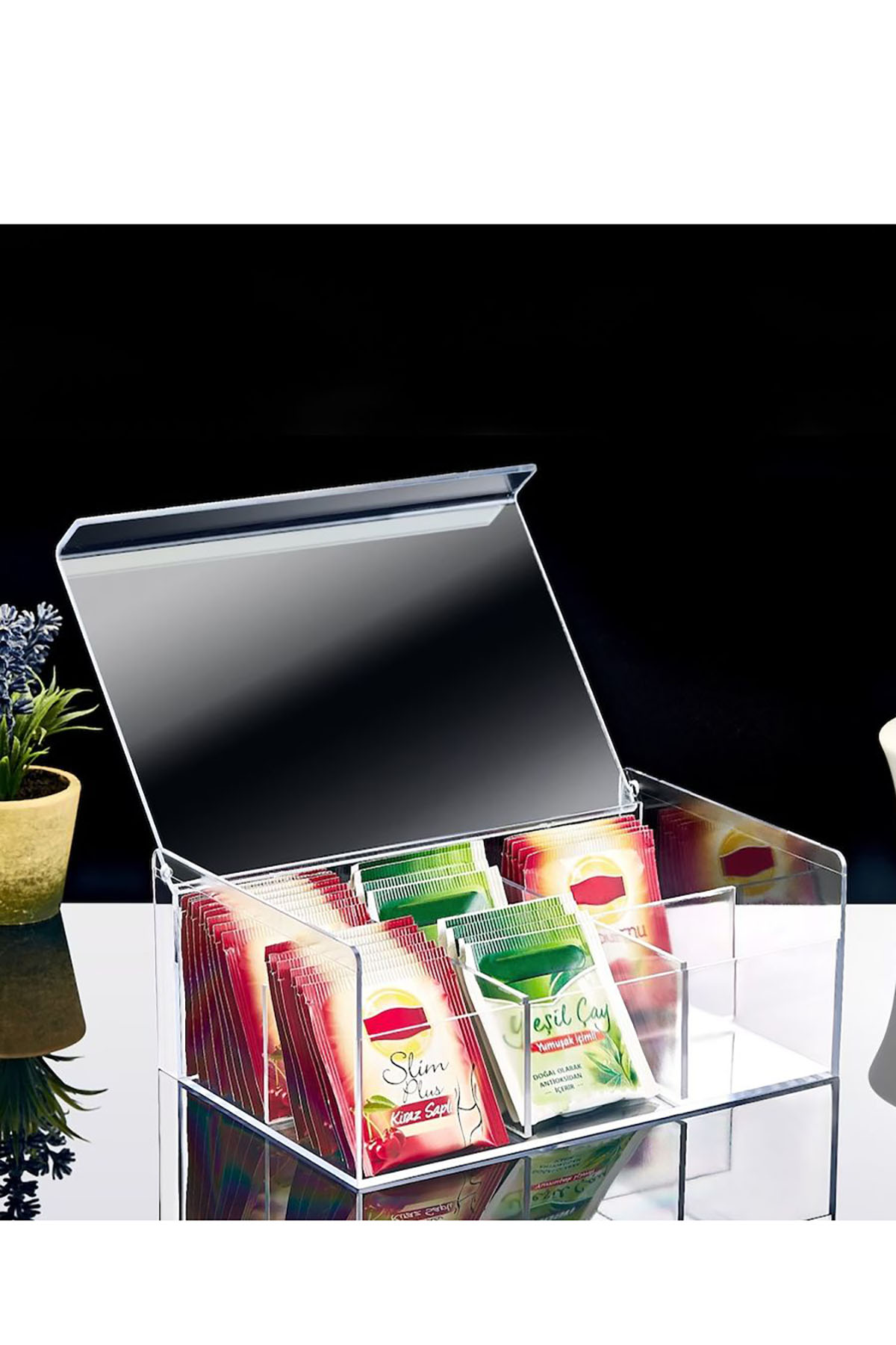 Boxup FT-055 Şeffaf Çay Kutusu