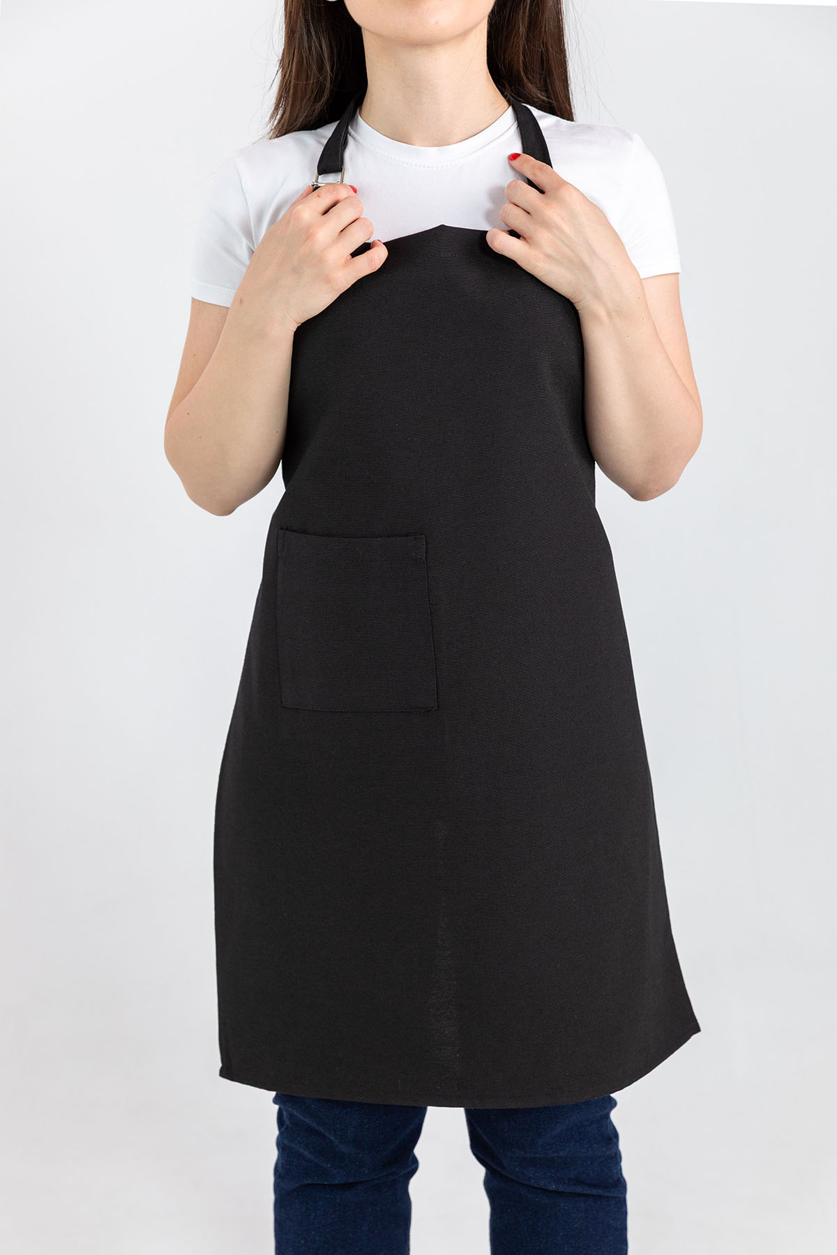 Chef Classic Ayar Askılı Mutfak Önlüğü - Siyah