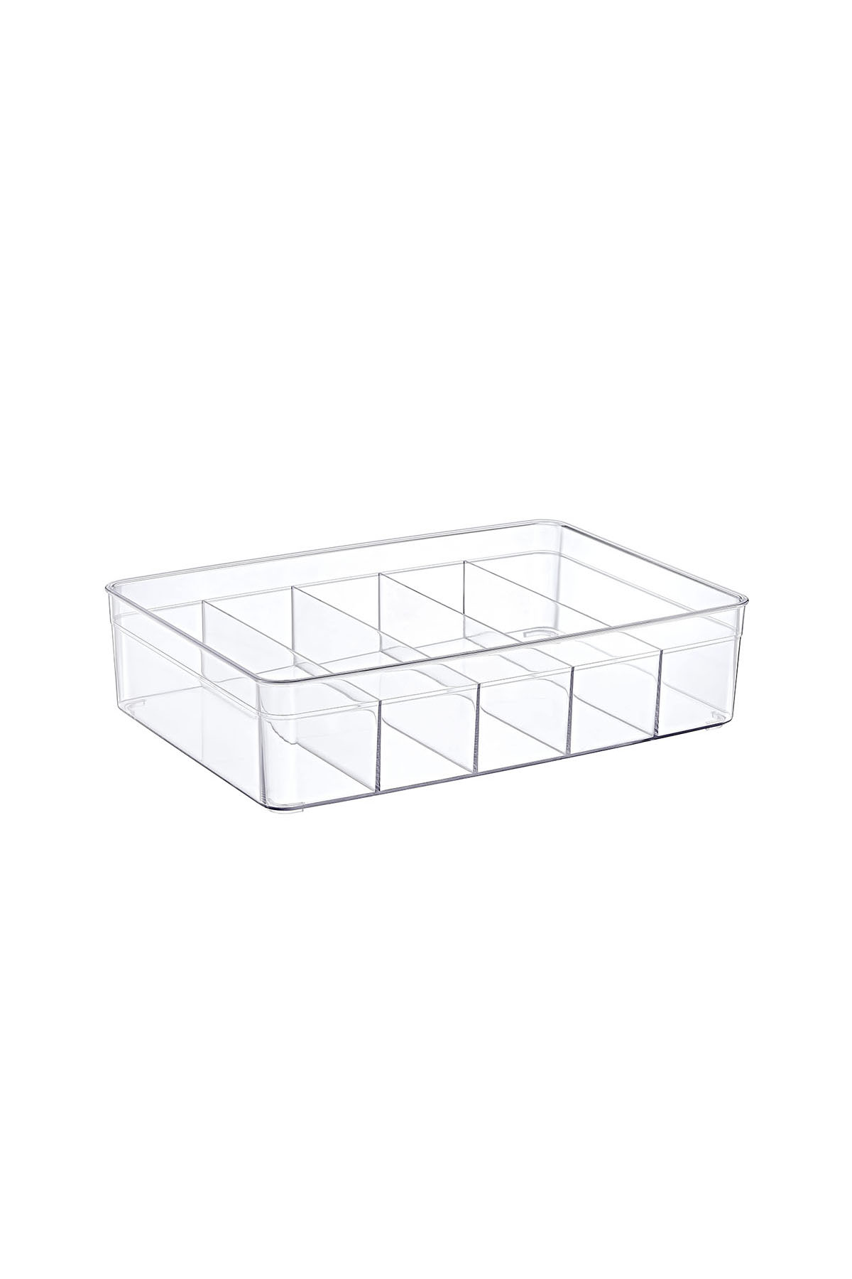 Emhouse Clear Küçük 5 Bölmeli Organizer - Şeffaf Emhouse Clear Küçük 5 Bölmeli Organizer - Şeffaf