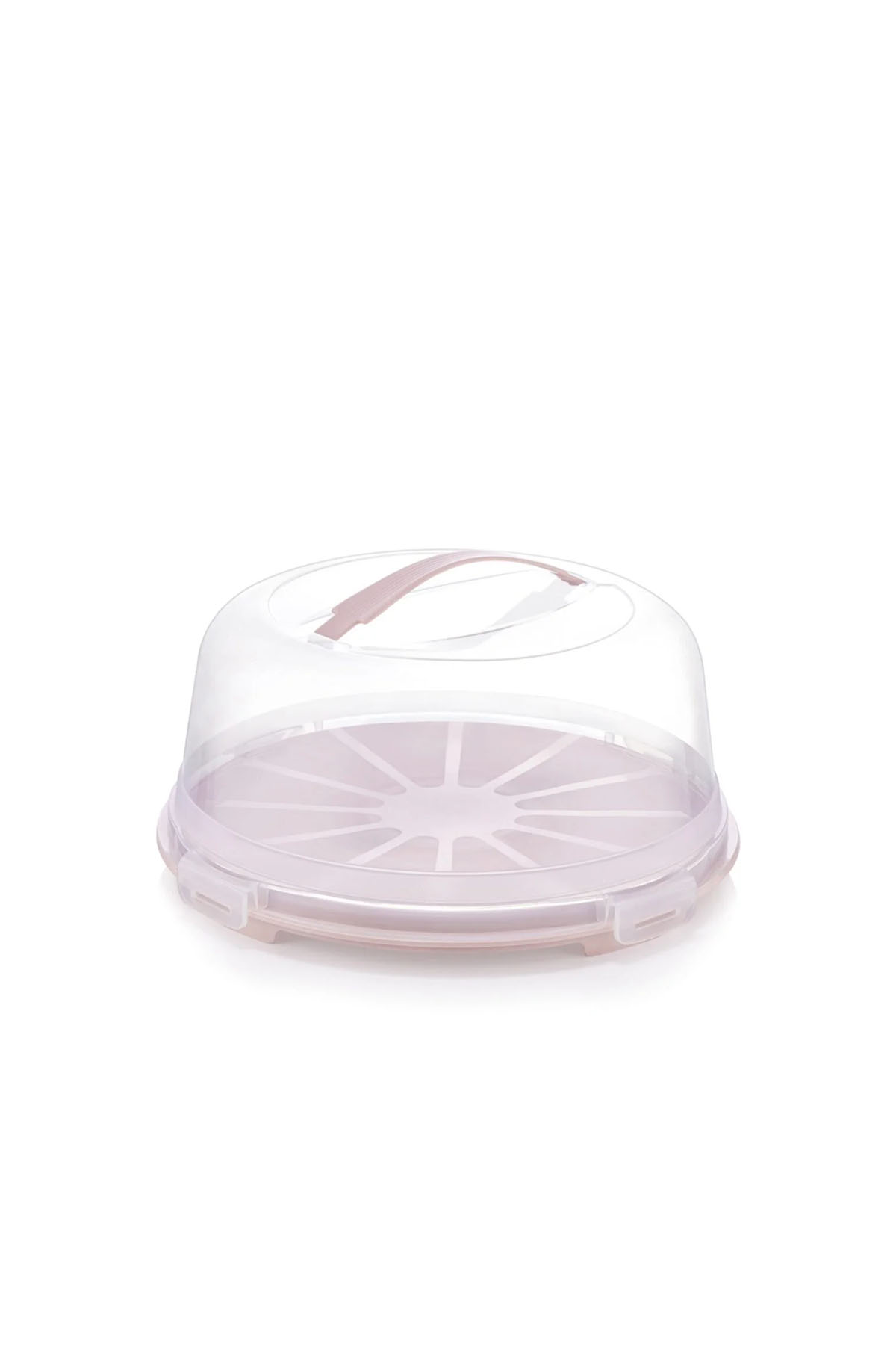 Emhouse Yuvarlak Pasta Taşıma Kabı - Pembe