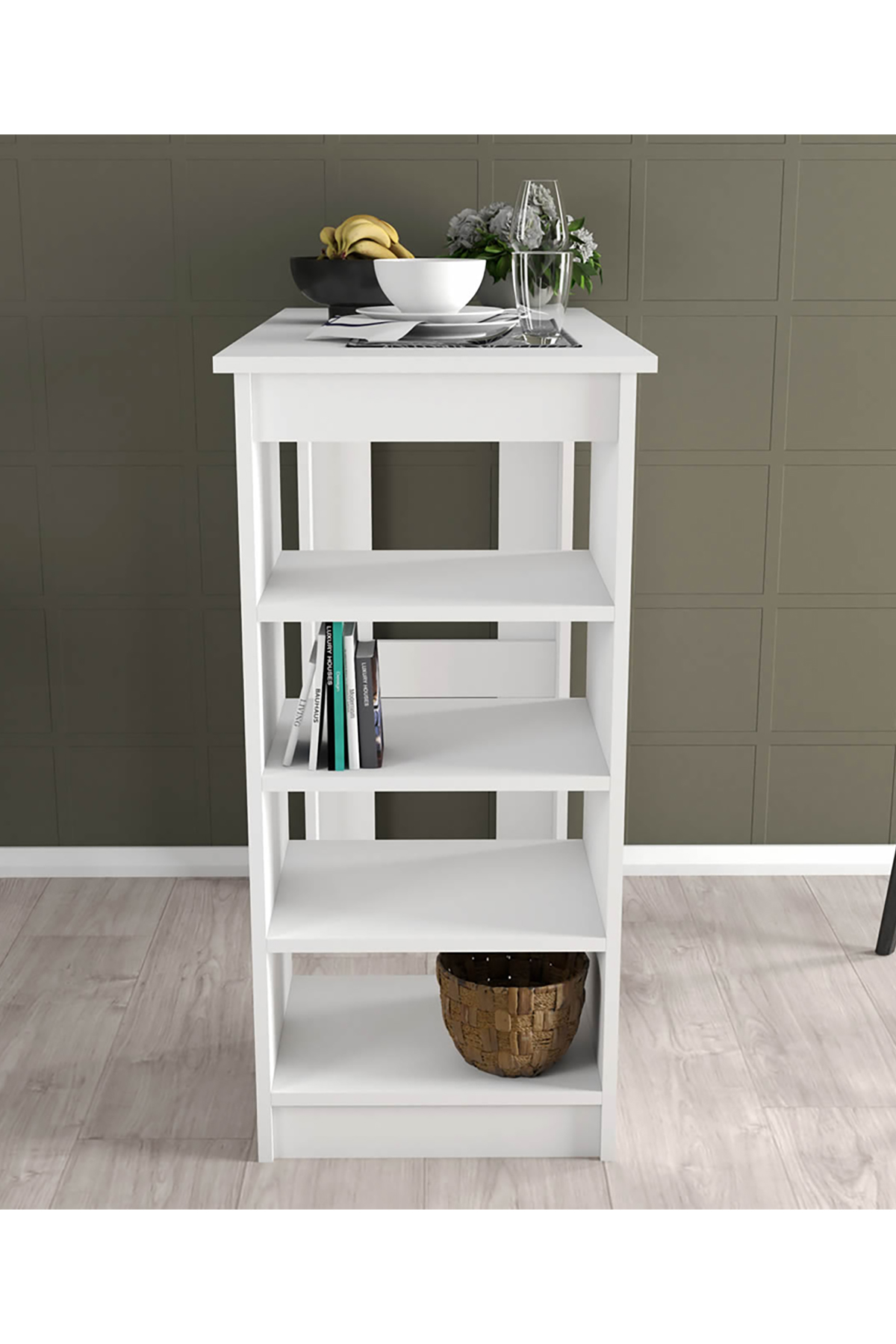 Favora Duru Dekoratif Mutfak Masası - Beyaz