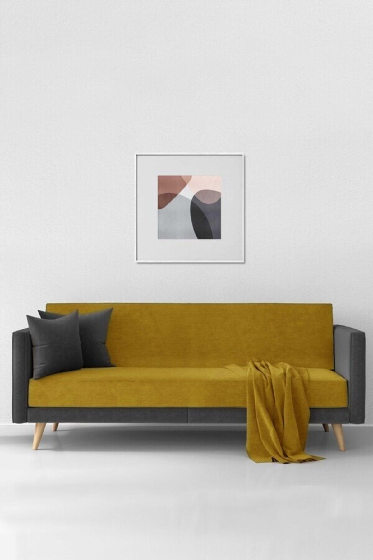 Şönil Koltuk Örtüsü - Hardal