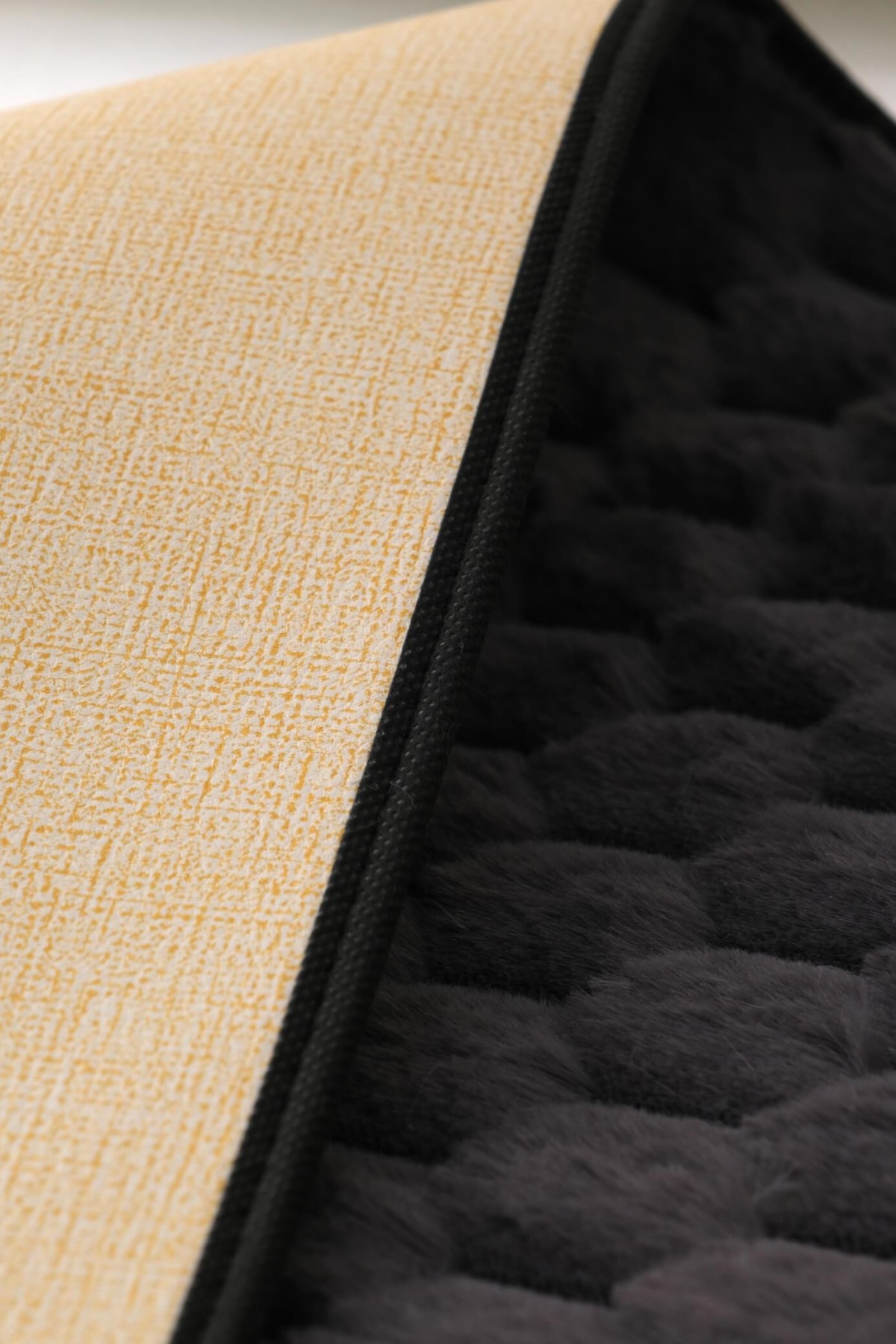 Tavşan Tüyü Petek Desen 2li Banyo Paspas Takımı - Antrasit