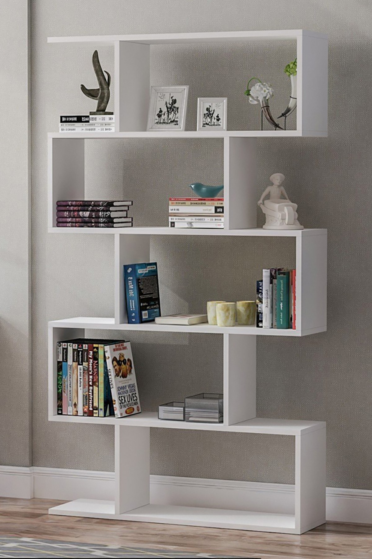 Favora Yahel Büyük Kitaplık - Beyaz