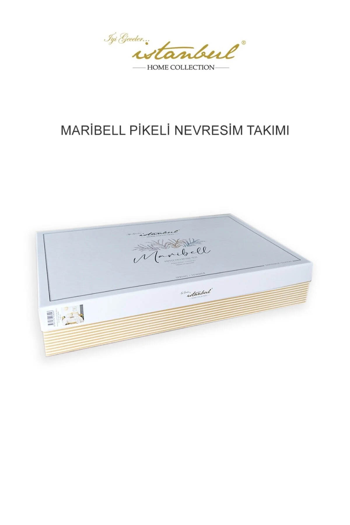 İyi Geceler Maribell %100 Pamuklu Çift Kişilik 7 Parça Pikeli Nevresim Takımı Mürdüm - Mürdüm