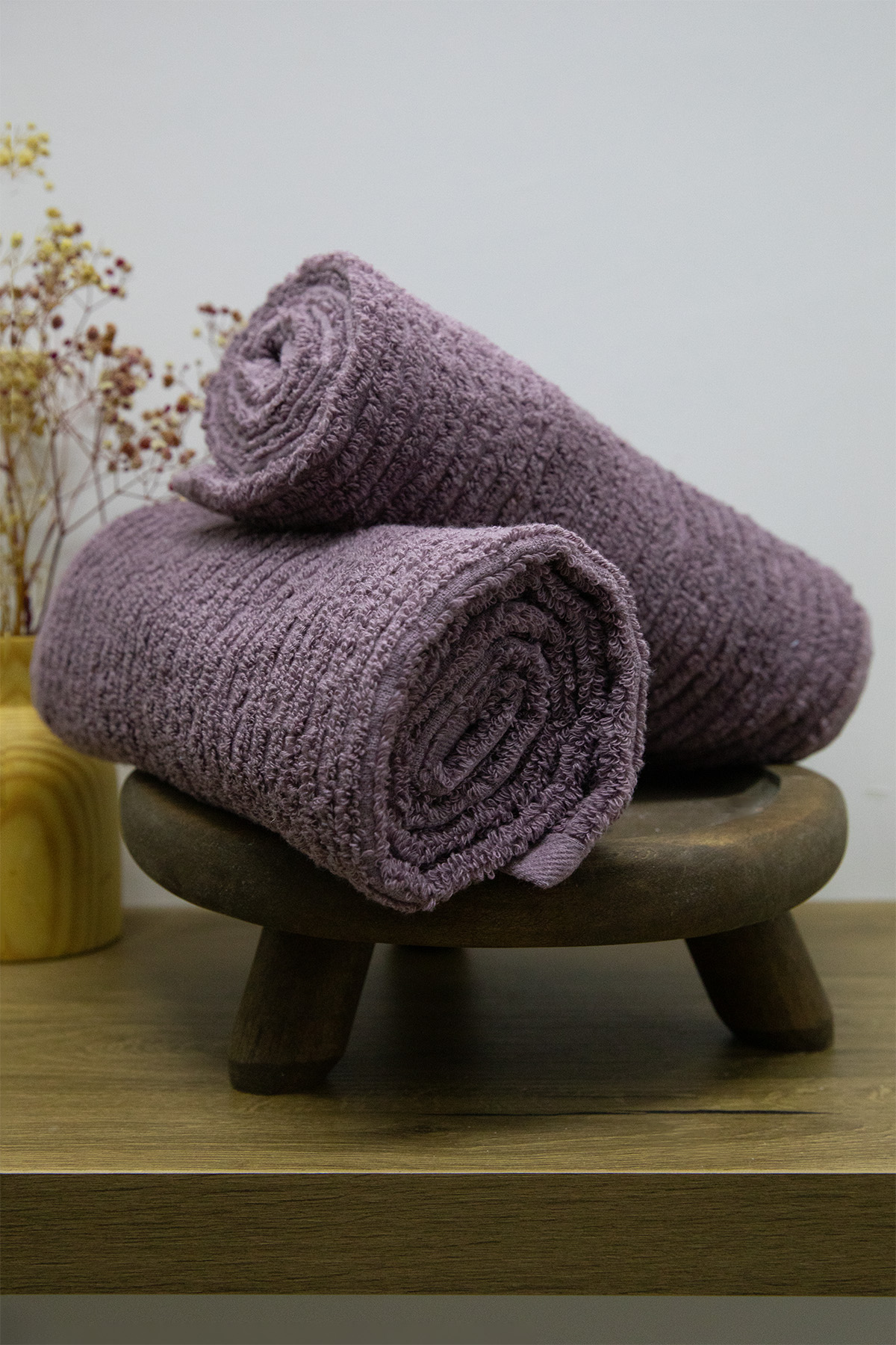 Line Luxury 2li El Yüz Havlusu 50x90 - Mürdüm Line Luxury 2li El Yüz Havlusu 50x90 - Mürdüm