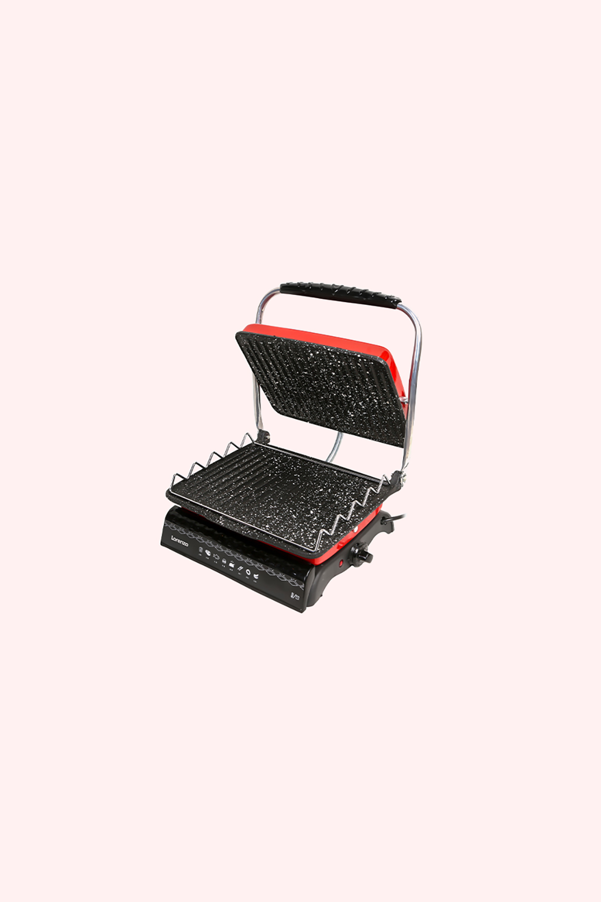 Lorenzo Toasty Plus Teflon 6 Dilim Döküm Tost Makinesi - Kırmızı