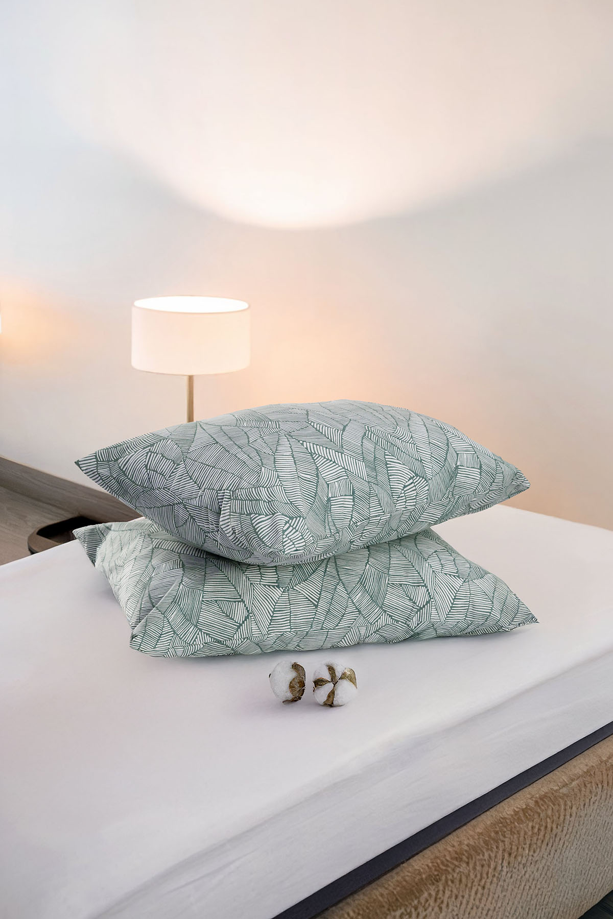 Nuvo 2'li Yastık Kılıfı - Yeşil