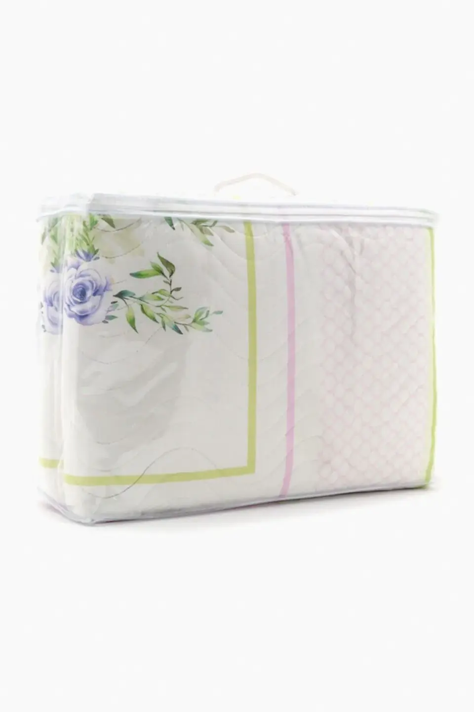 Örtüm Duru Çift Kişilik Kapitone Yatak Örtüsü Takımı - Ekru - Yeşil Örtüm Duru Çift Kişilik Kapitone Yatak Örtüsü Takımı - Ekru - Yeşil