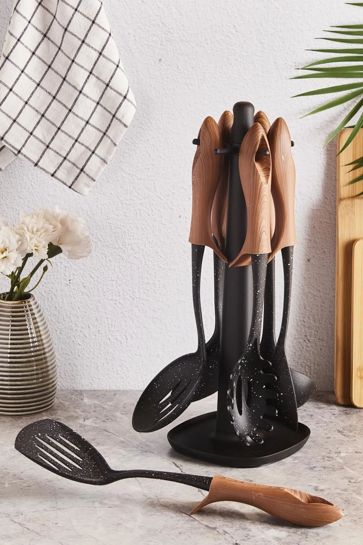 Perotti 15506 Woody 7 Parça Standlı Servis Seti