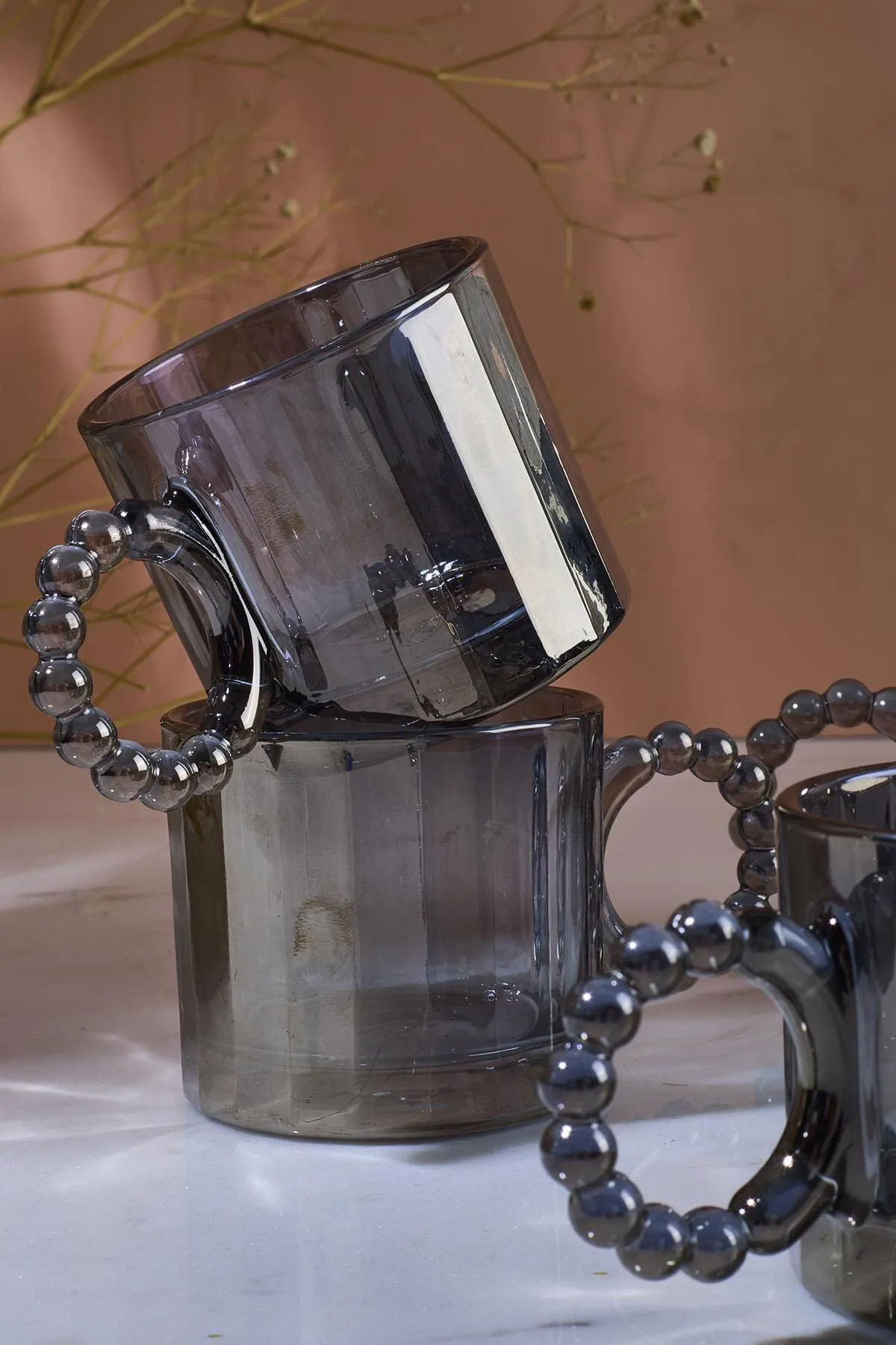 Perotti 15915 Ringo Line Füme 6'lı Kahve Fincanı 100 Ml