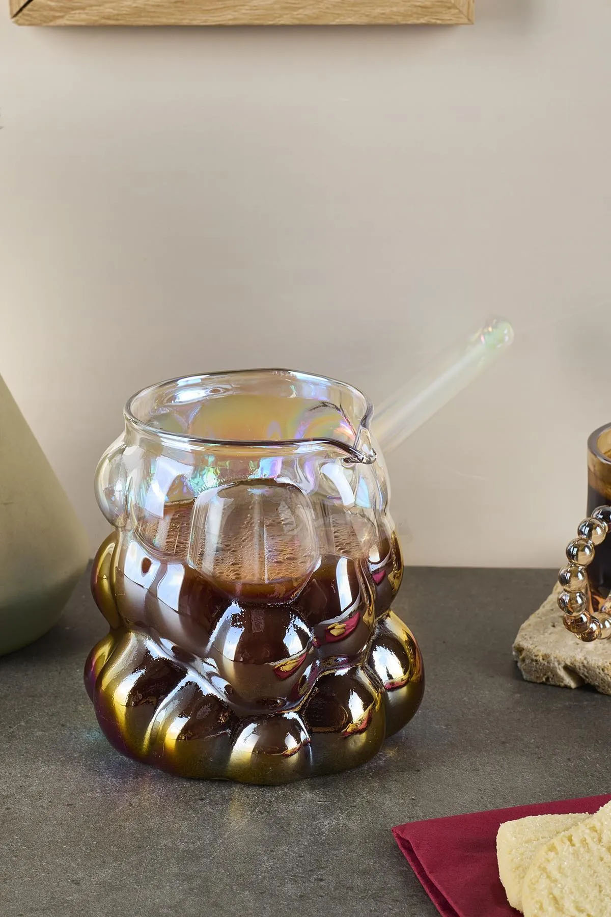 Perotti 16435 Felicita Luster Borosilikat Cam Cezve