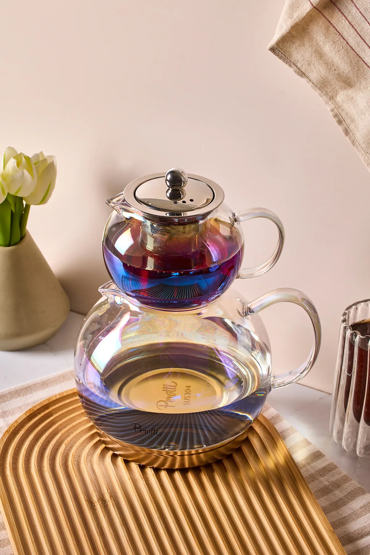 Perotti 16487 Diego Luster Cam Çaydanlık