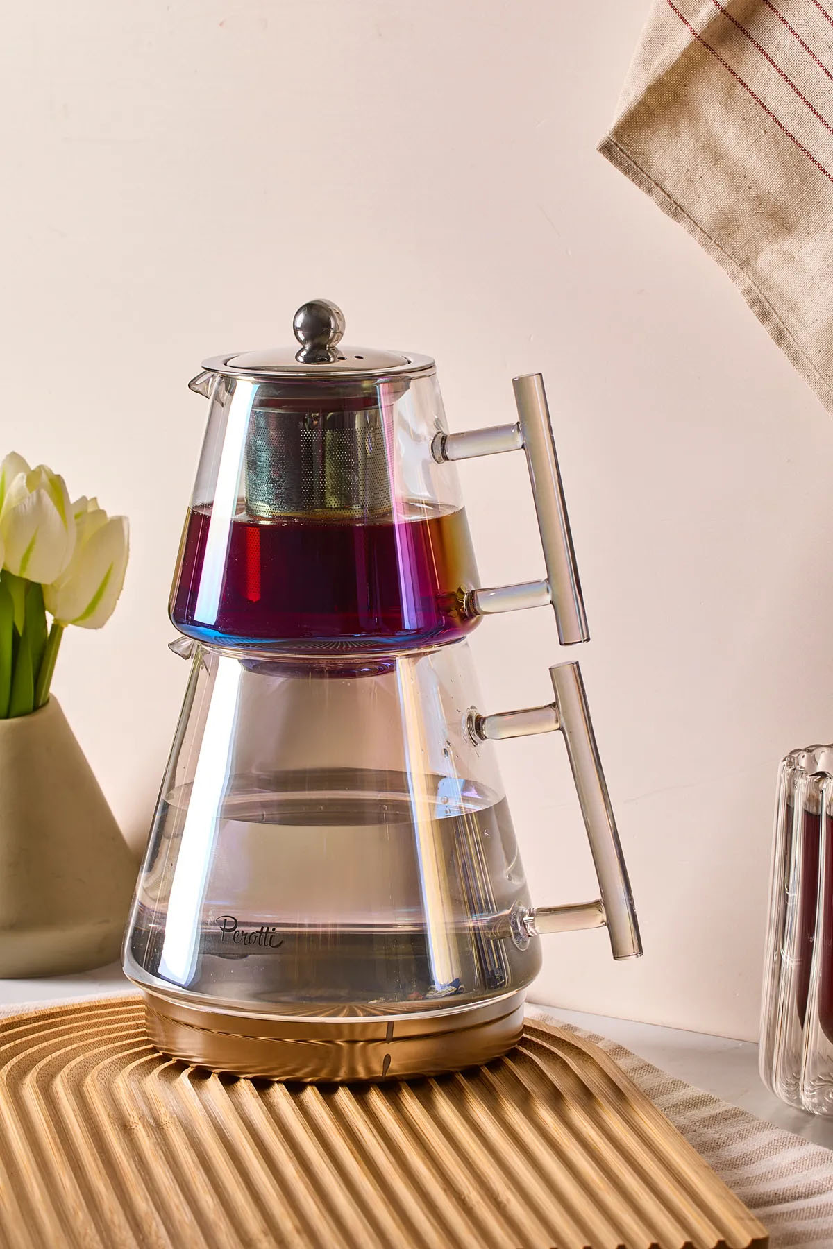 Perotti 16502 Franca Luster Cam Çaydanlık