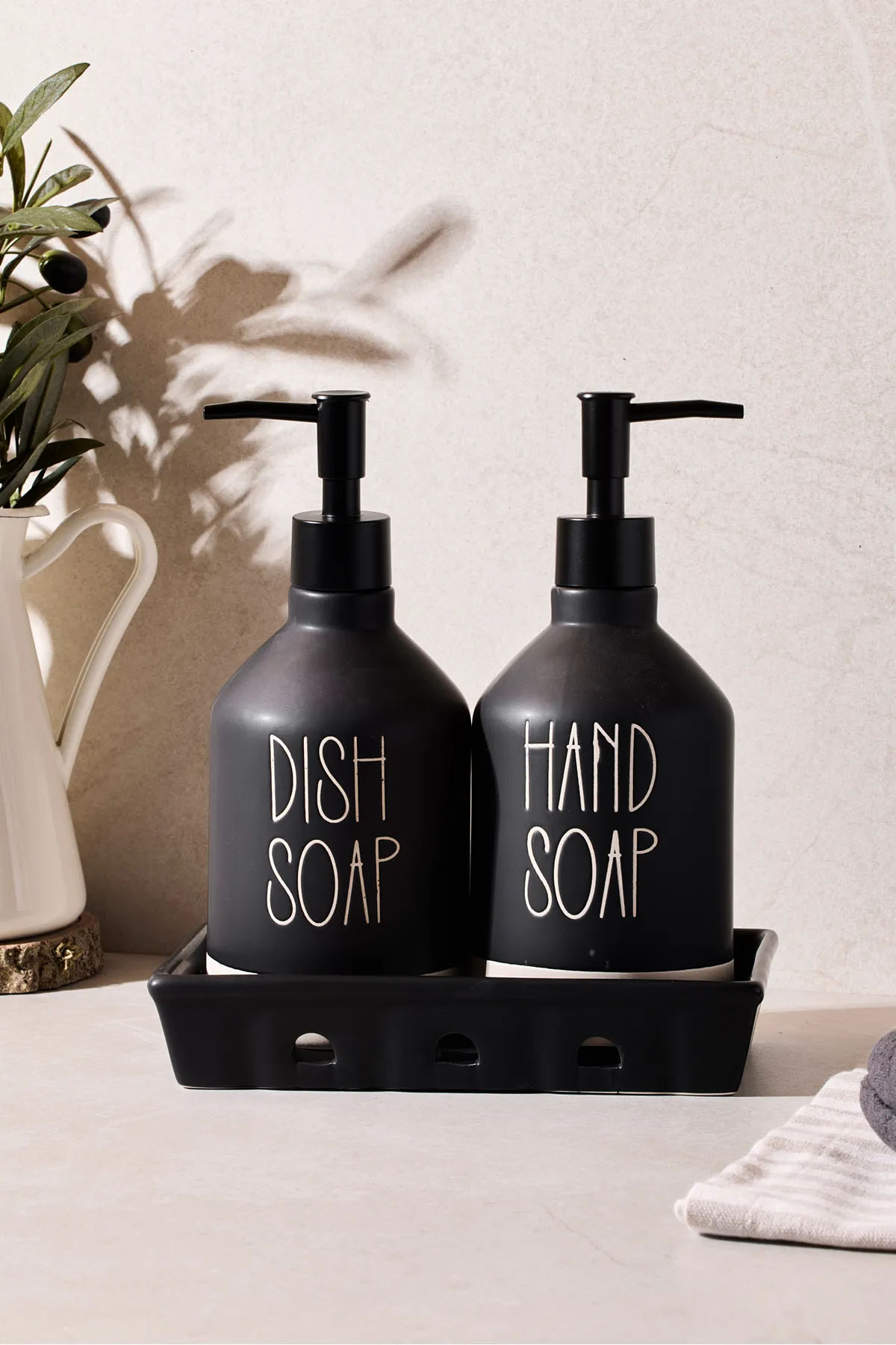 Perotti 16754 Sapone Black 2'li Mutfak Sabunluk