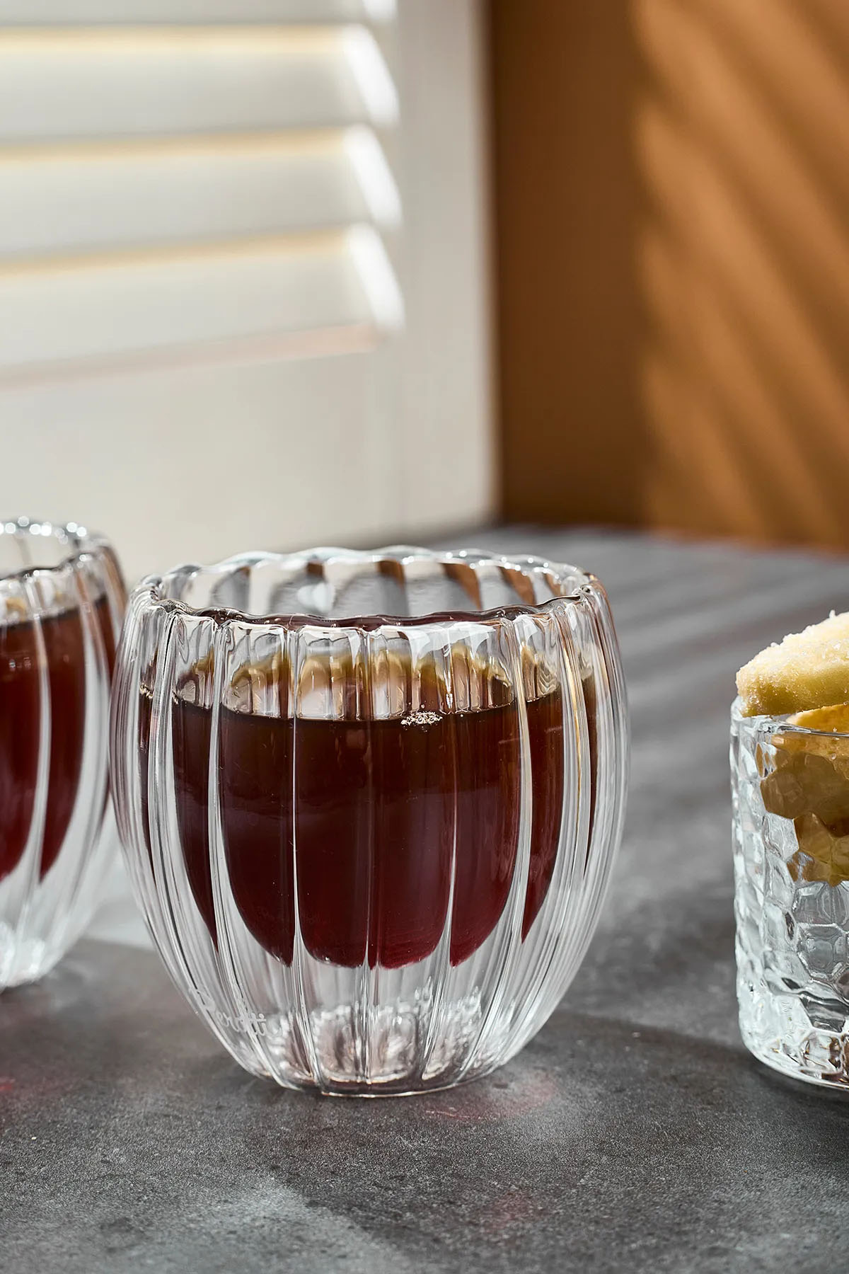 Perotti 17325 2'li Çift Cidarlı Espresso Cup 80 Ml - Füme