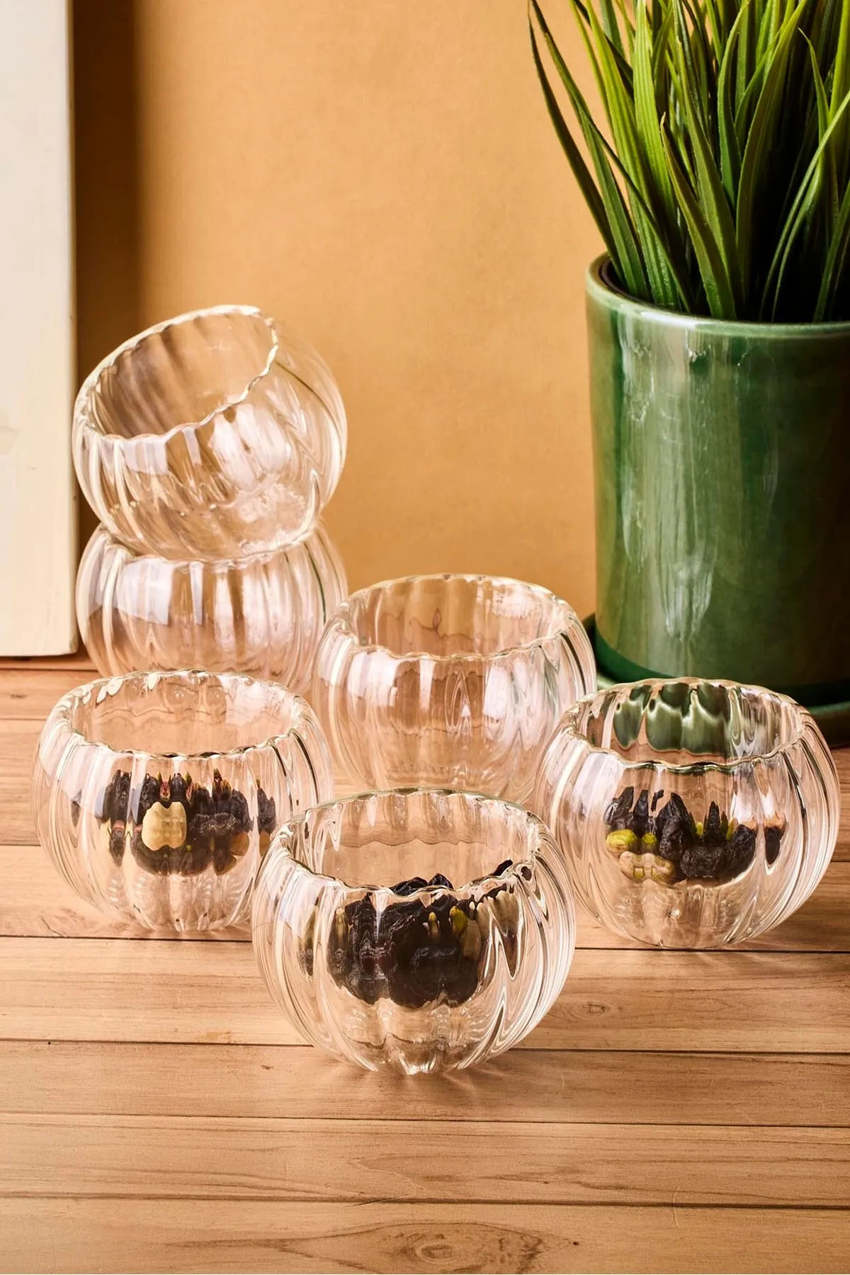 Perotti 17582 Bowy Line 6'lı Çift Cidarlı Kase