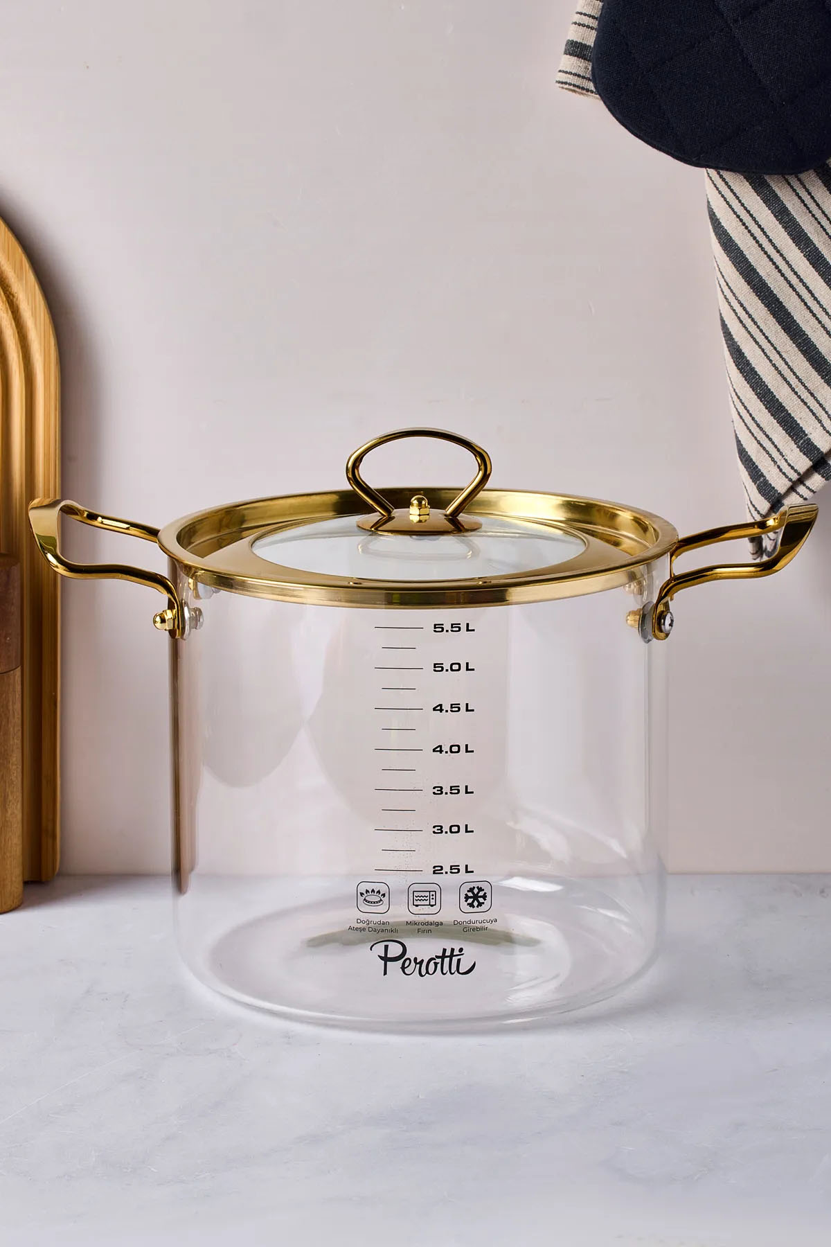 Perotti 17642 Logan Gold 5.5 Lt Tencere