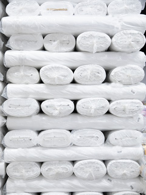 %100 Pamuk 46 Tel Amerikan Bezi Ham Bez Punch Kumaş - Beyaz 1500x220 cm