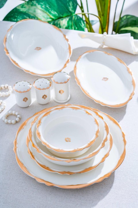 Acar Carolıne 58 Parça 12 Kişilik Porselen Yemek Takımı NCY-07061