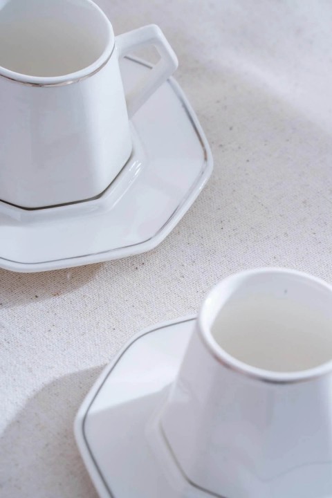 Acar Elera Sılver 6 lı Kahve Fincan Takımı  YKG-06614