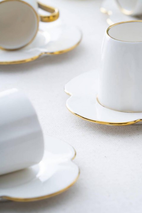 Acar Lotus 6 Kişilik Kahve Fincanı Takımı - 90 ml SCT-06172