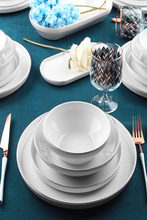 Acar Milenyum 27 Parça İstanbul Yemek Takımı - Silver XSH-21-0325