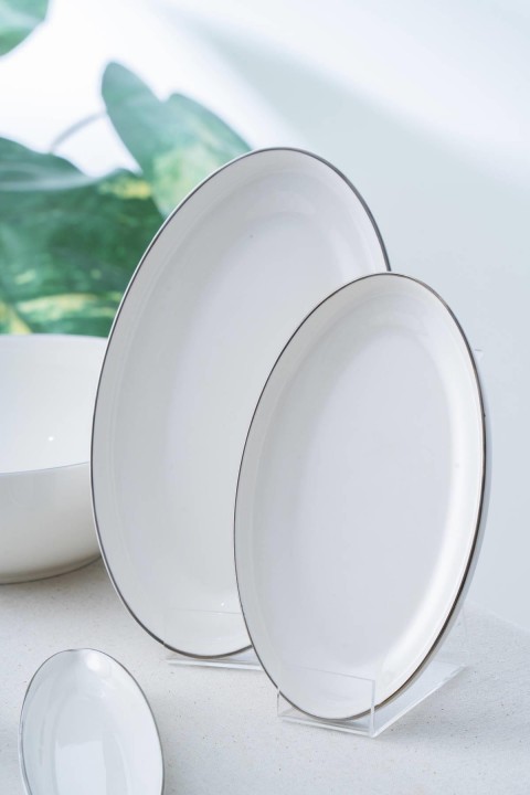 Acar Senna Gold 45 Parça Yemek Takımı - Beyaz - Gü