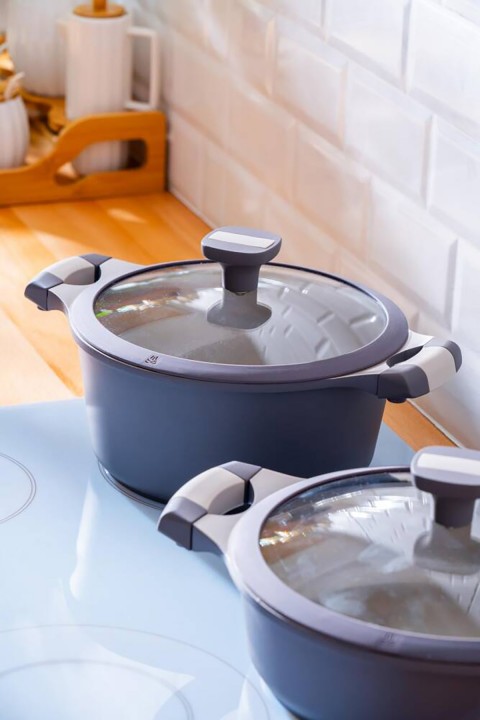 Acar Ultimate Pro 5 Parça Tencere Seti - Antrasit BSC-06785