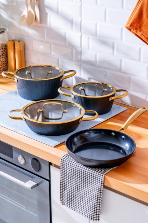 Acar Ultimate Pro 7 Parça Tencere Seti - Siyah BFT-06766