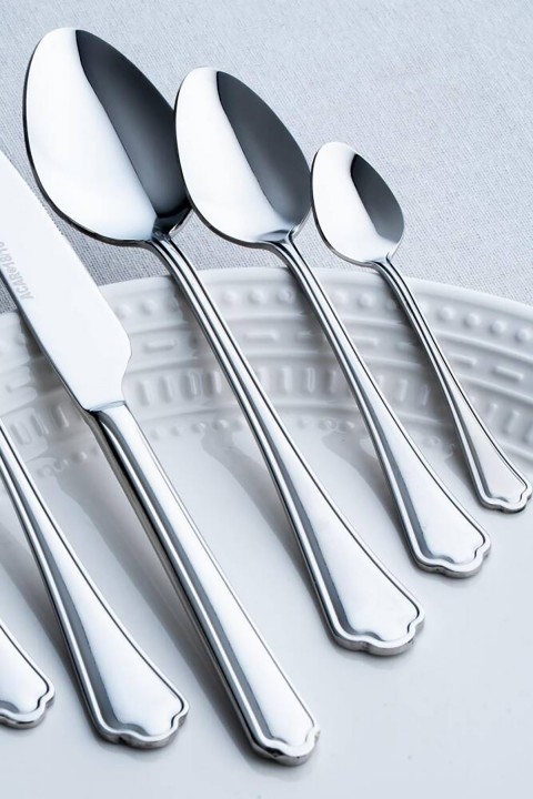 Acar Vanilla 12 Kişilik 72 Parça Silver Çatal Kaşık Bıçak Takımı ART-07763