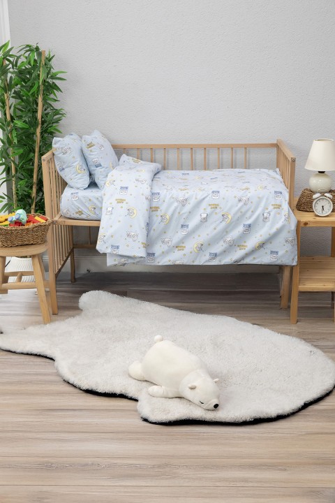 Baby %100 Pamuk Dream Sweet Bebek Nevresim Takımı - Mavi