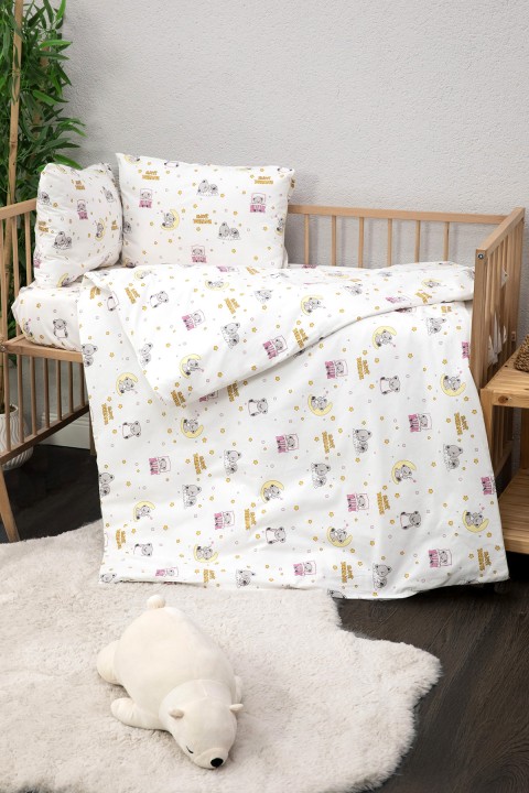 Baby %100 Pamuk Dream Sweet Bebek Nevresim Takımı - Pembe