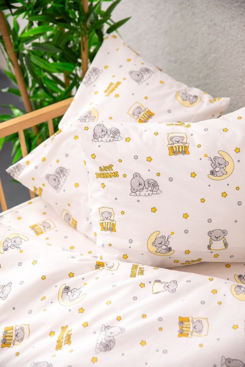 Baby %100 Pamuk Dream Sweet Bebek Nevresim Takımı - Sarı