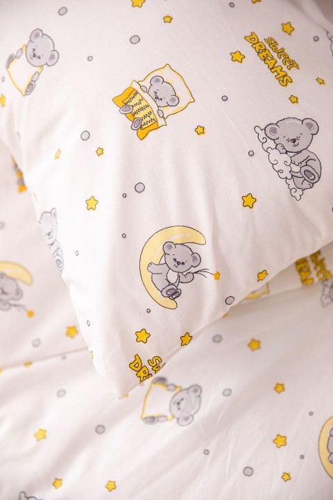 Baby %100 Pamuk Dream Sweet Bebek Nevresim Takımı - Sarı