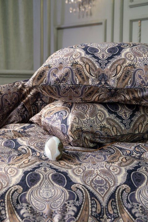 Bellora Premium %100 Pamuk Saten Çift Kişilik Nevresim Takımı - Bej