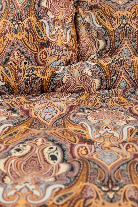 Bellora Premium %100 Pamuk Saten Çift Kişilik Nevresim Takımı - Kiremit