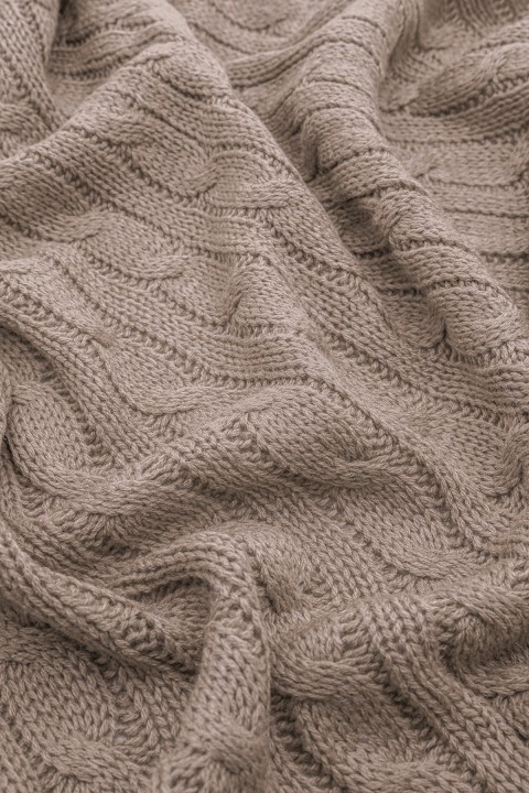 Biocotton Triko Ponponlu Tv Battaniyesi - Vizon